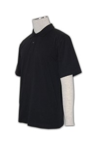 P169 polo-恤 polo衫 立领 polo shirt 批發及製造      黑色